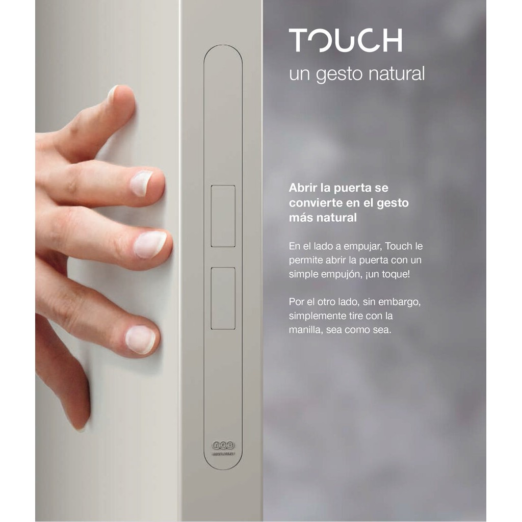 CIERRE TOUCH CROMO MATE REG.18 X 196