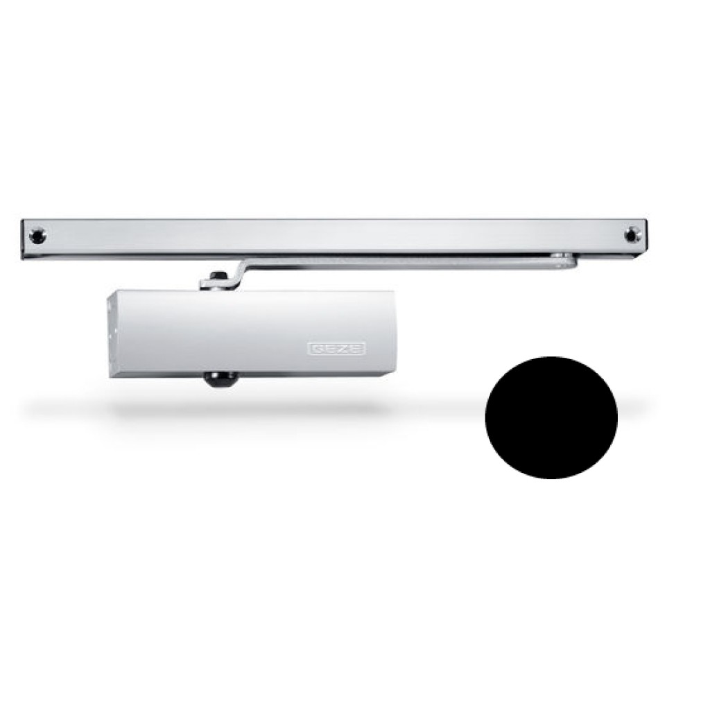 CIERRE HIDR.TS1500 BR.DESLIZ.NEGRO  GEZE