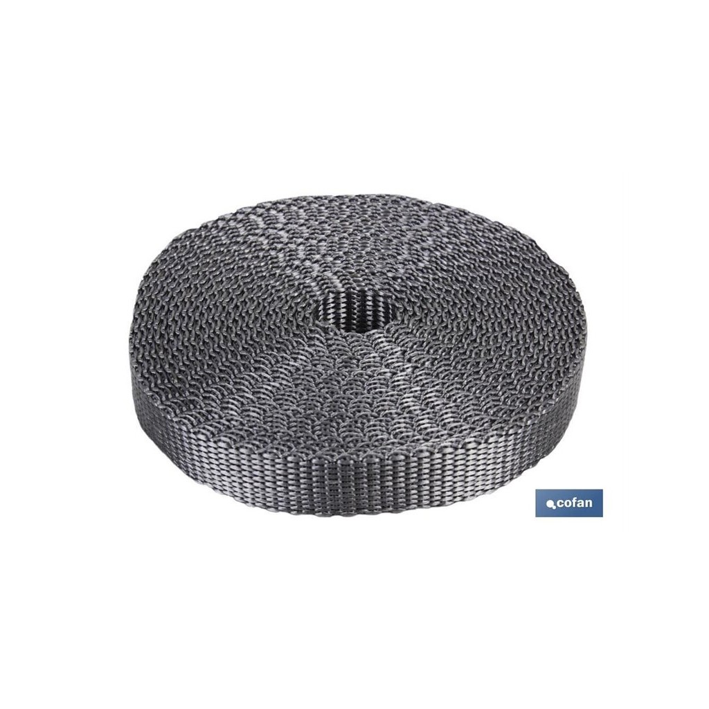 CINTA PERSIANA MINI GRIS 14MM (6MTS)