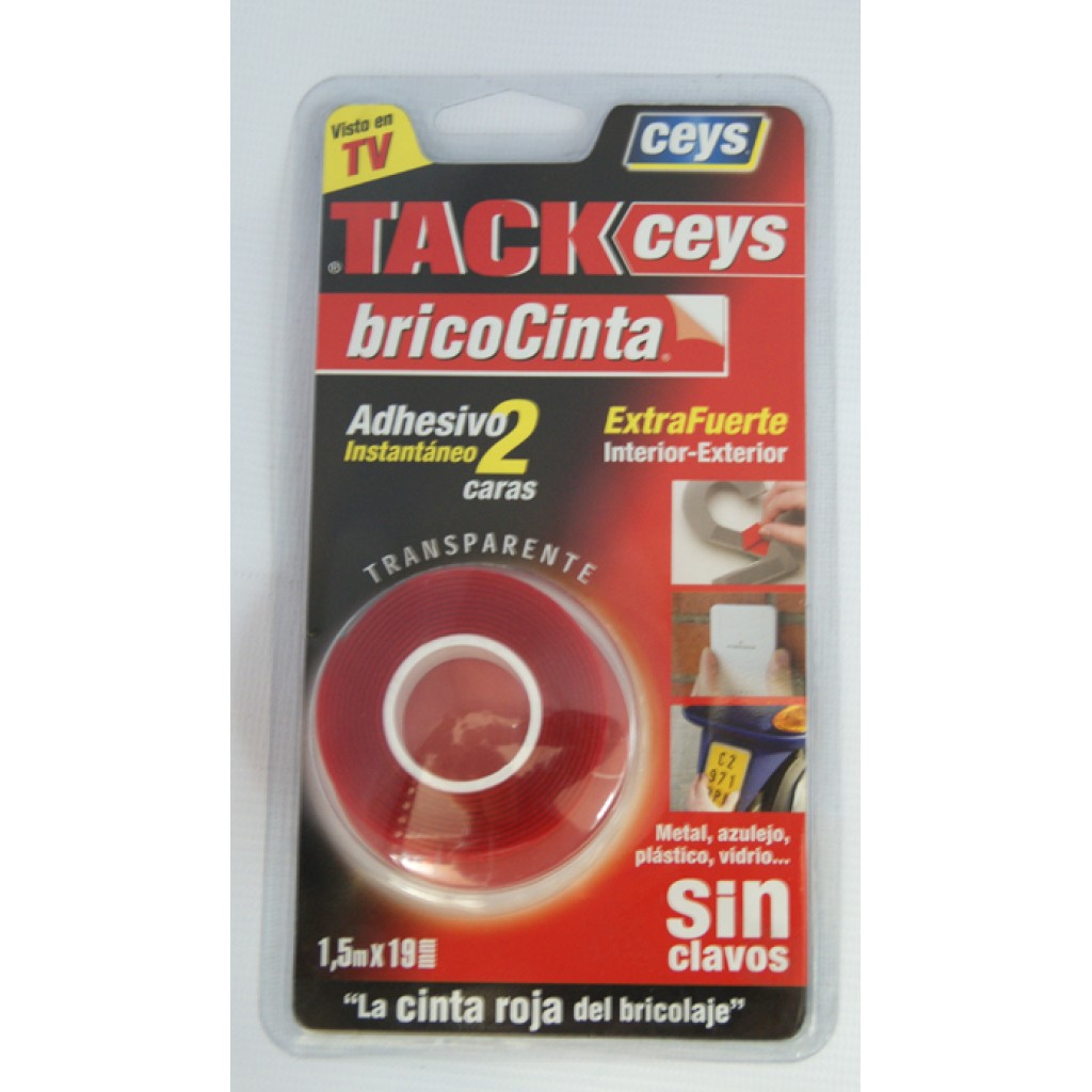 CINTA DOBLE CARA BRICOCINT19 MM X 1,5 M