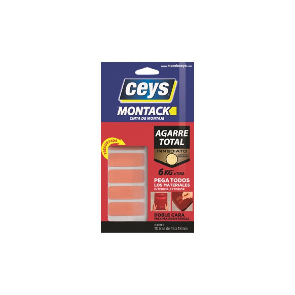 CINTA DOBLE CARA MONTACK X48 MM X 18 MM