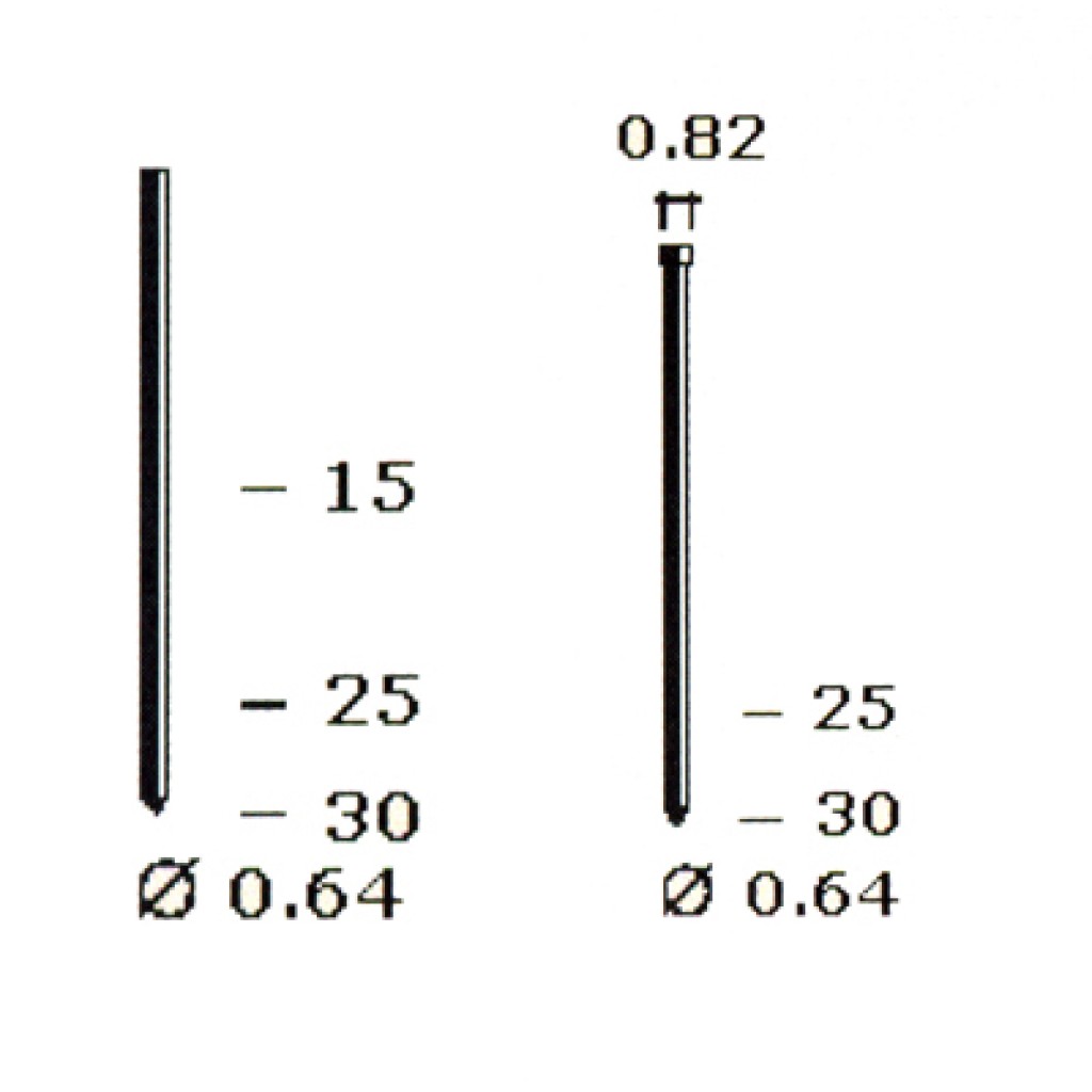 CLAVO PIN P-30 (30MM) BPT350 (10 MILLAR)