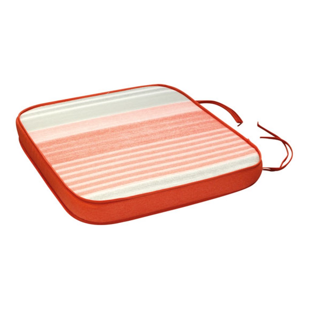 COJIN ASIENTO ALGODON(SET RAYAS/CORAL