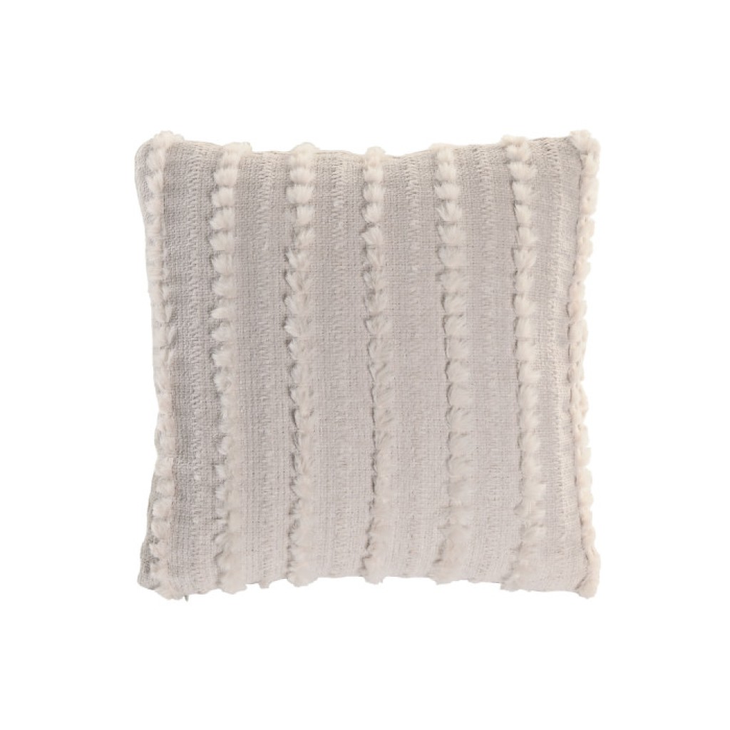 COJIN POLIESTER 45X45 420G.CHENILLA BEIG