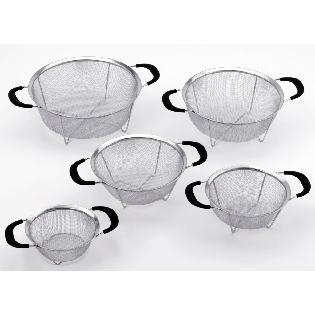 COLADOR A.INOX C/ASA NEG.19,5    ST3195B