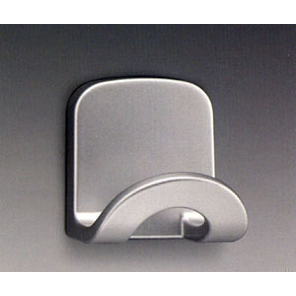 COLGADOR ADHESIVO 1 GANCHOCROMADO/MATE