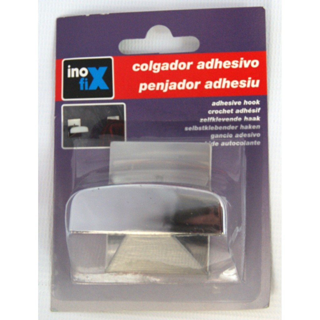 COLGADOR ADHESIVO (BL.1 u)  2045-CROMO
