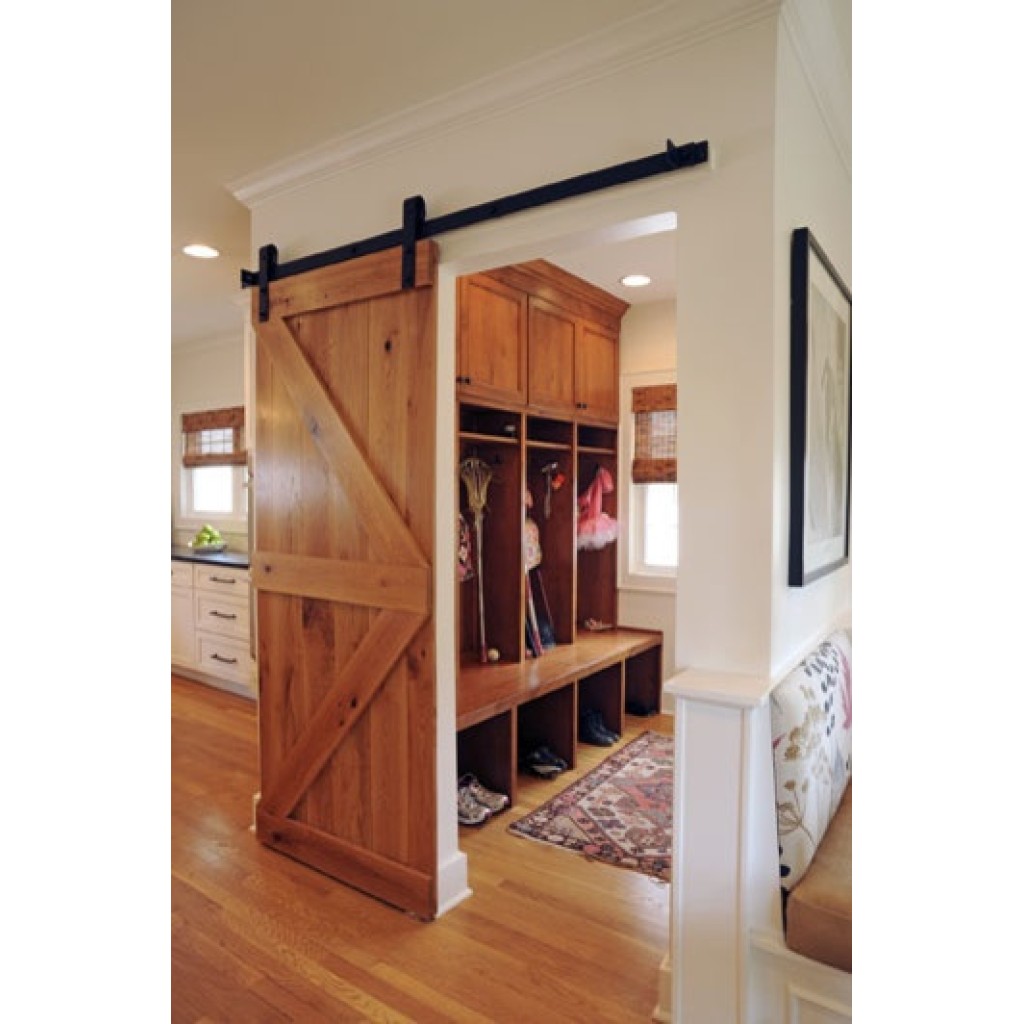 CORREDERA RUSTICA 200 CMS NEGRA