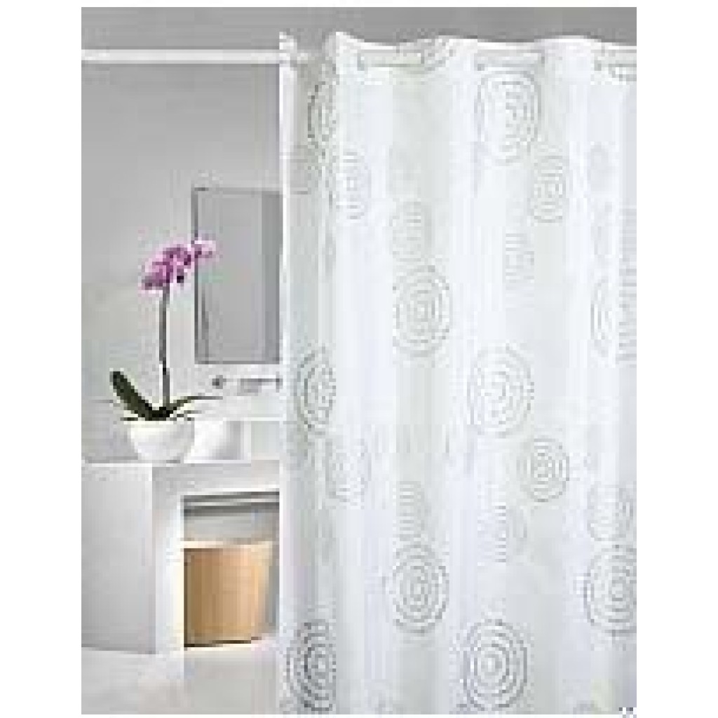 CORTINA TEXTIL ESPIRAL 180 X 200 PLATA