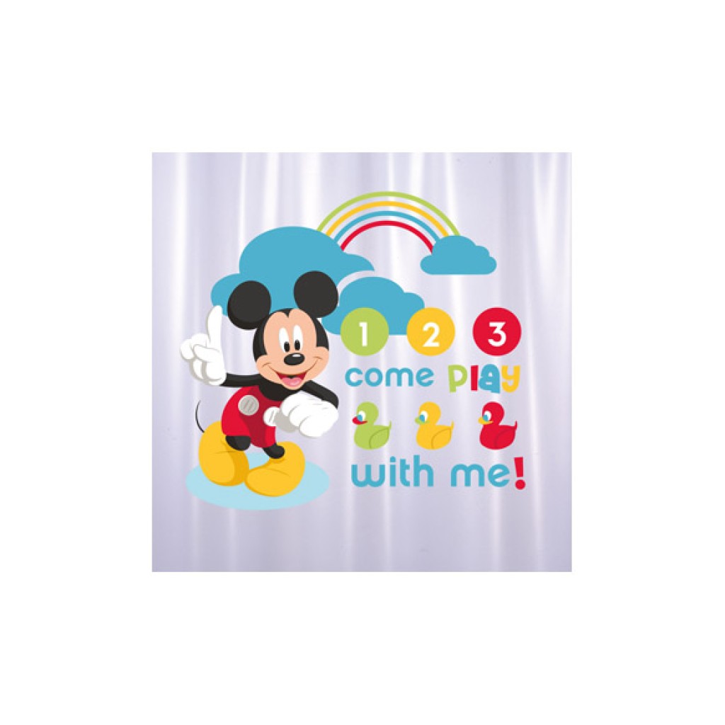 CORTINA BAÑO  PVC 'MICKEY' 1
