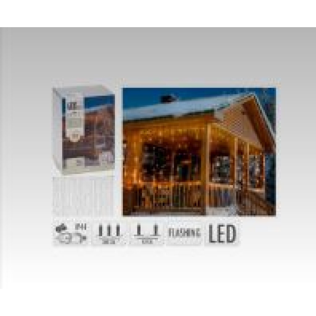 CORTINA 400 LEDS FLASH BLA. CALIDO 3X1M