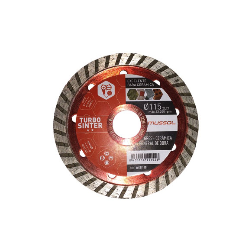 DISCO DIAMANTE STANDARD TU115 MM SINTER