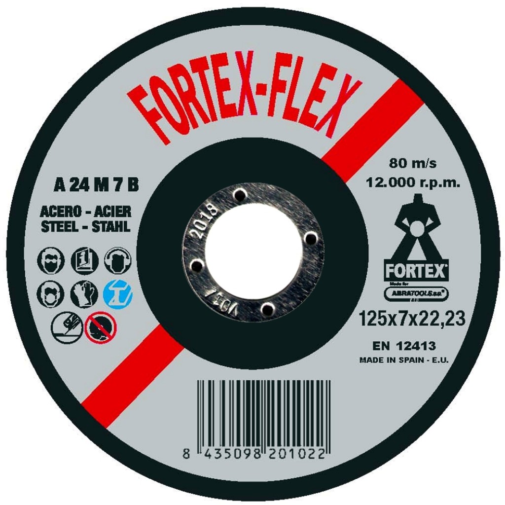 DISCO HIERRO 125X7 FORTEX  DFX125A7M