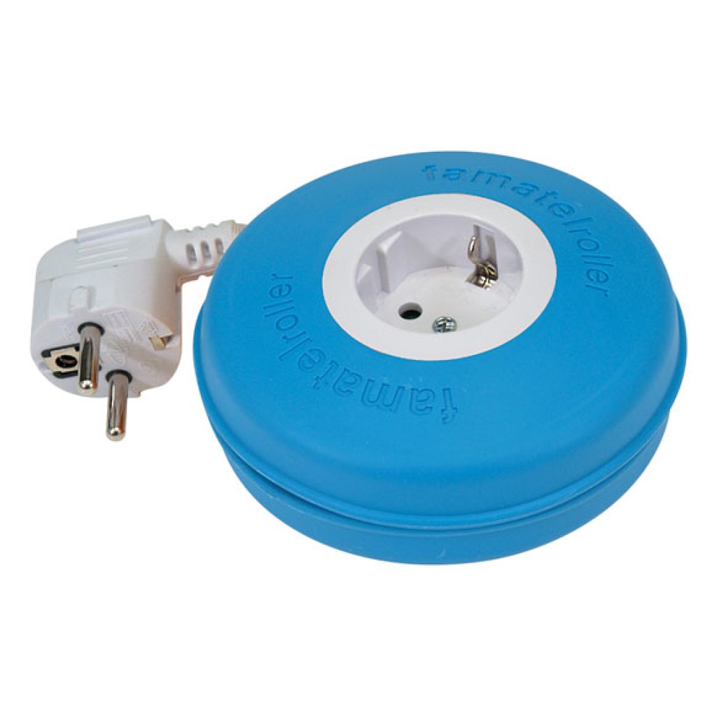 ENROLLACABLE ROLLER 3X1,5 2 M-AZUL