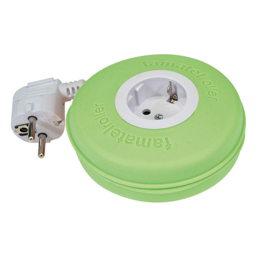 ENROLLACABLE ROLLER 3X1,5 2 M-VERDE