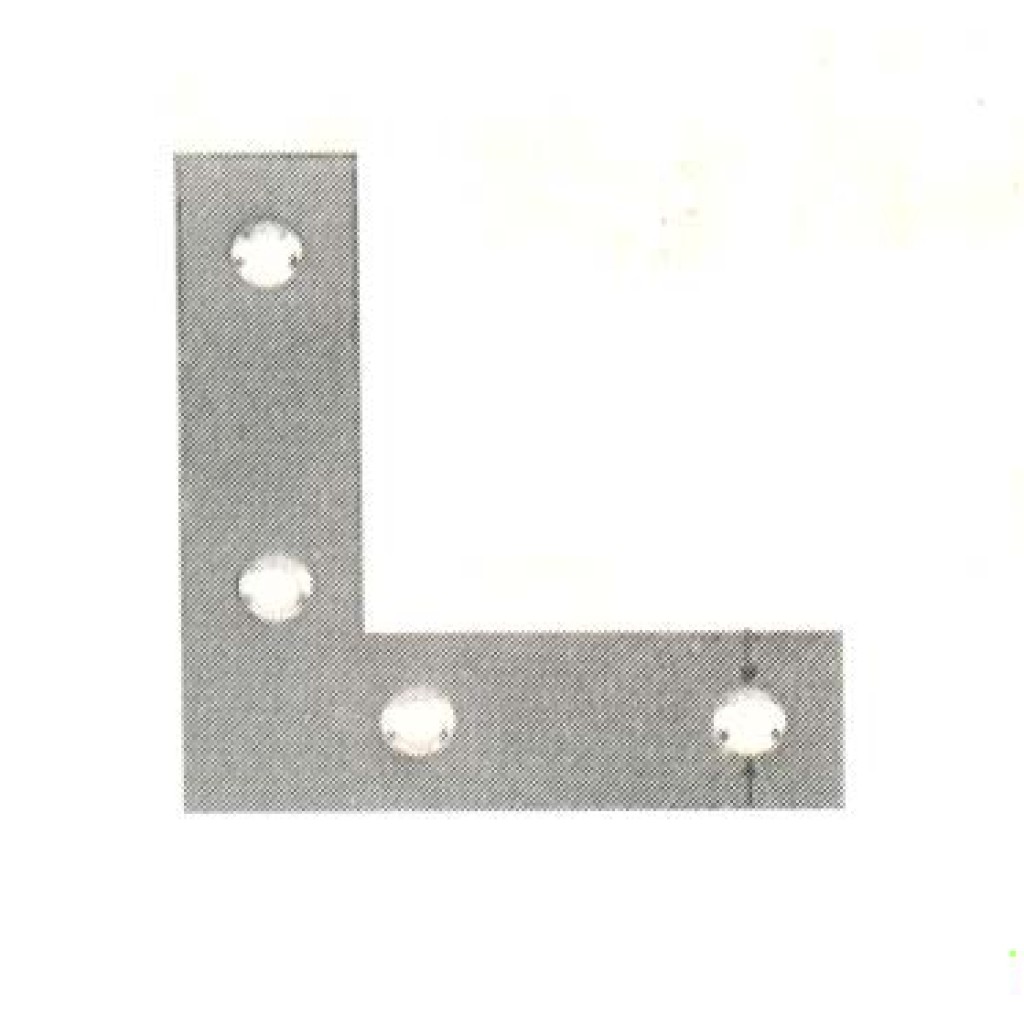 ESCUADRA PLANA CINCADA    5/050 100UDS