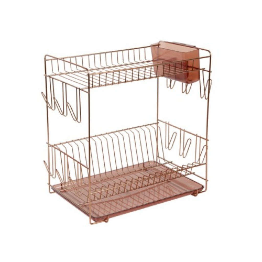 ESCURREPLATOS INOX.18/8 COBRE GRANDE