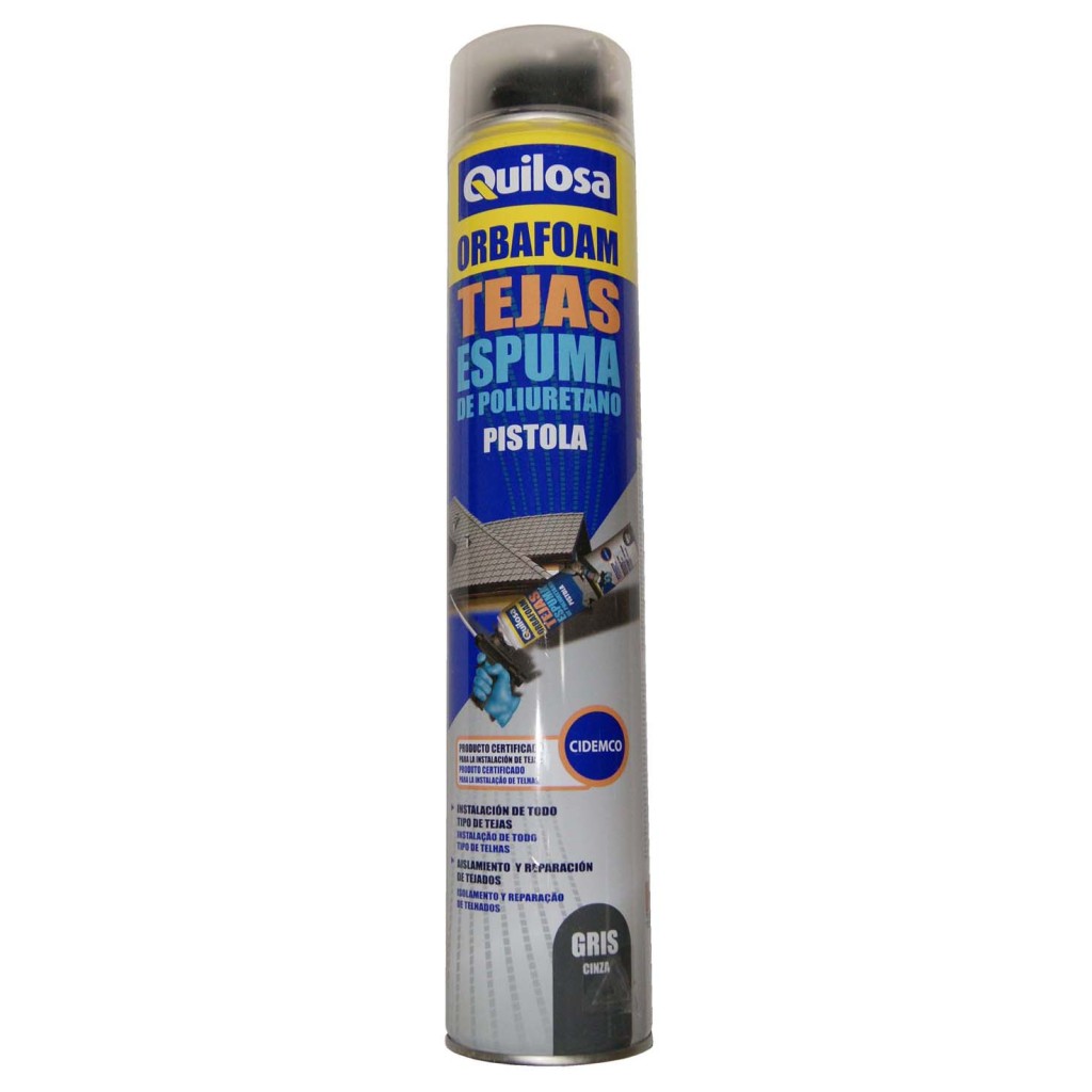 ESPUMA POLIURETANO TEJAS O750 ML GRIS