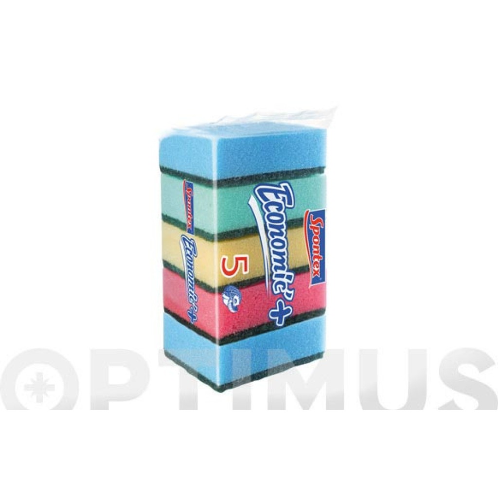 ESTROPAJO FIBRA CON ESPONJECONOMIC +