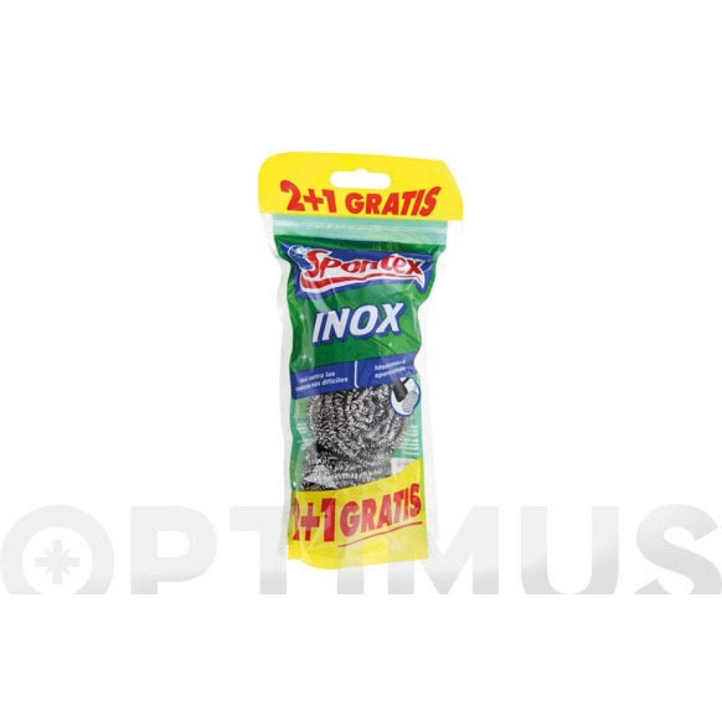 ESTROPAJO INOX (2+1 UDS)  BARBACOAS Y PA