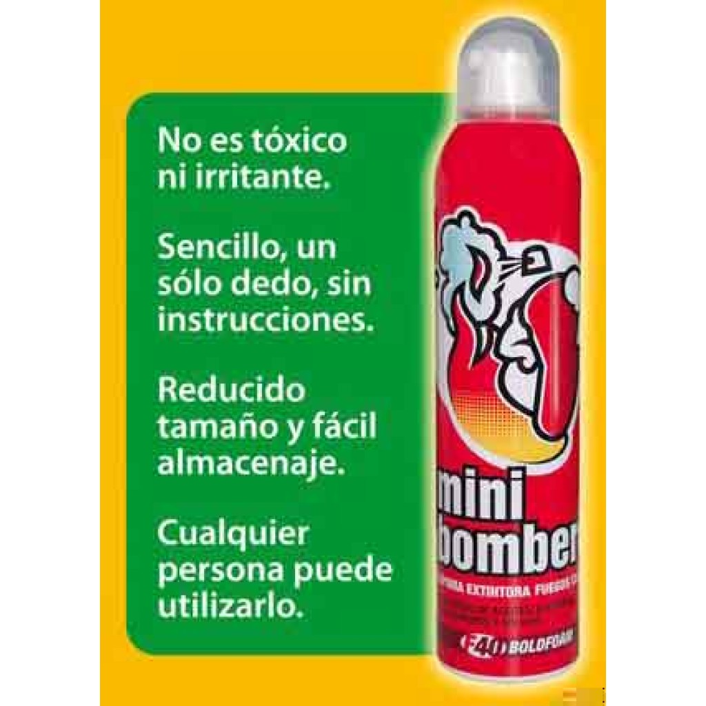 EXTINTOR MINIBOMBERO AEROSOL 250 ML