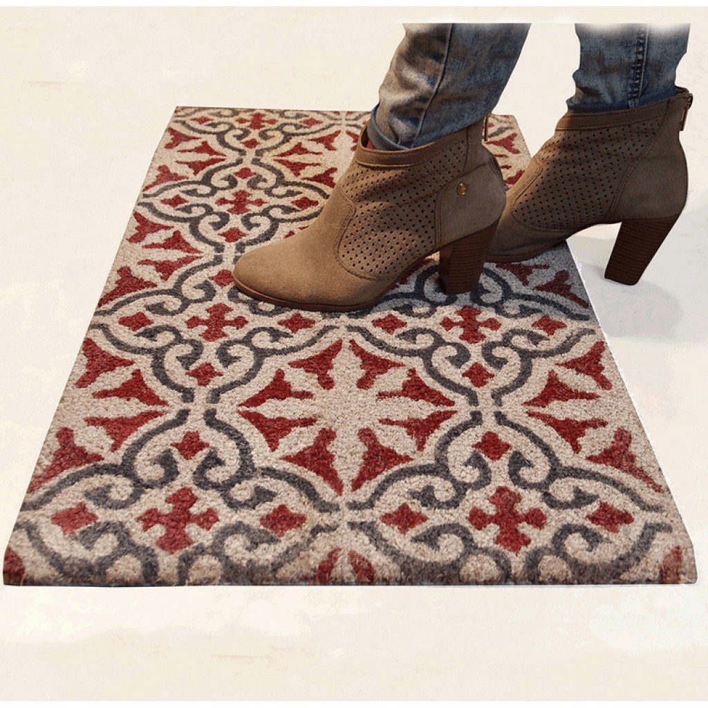 FELPUDO 73X43 BALDOSAS GRIS     8676487