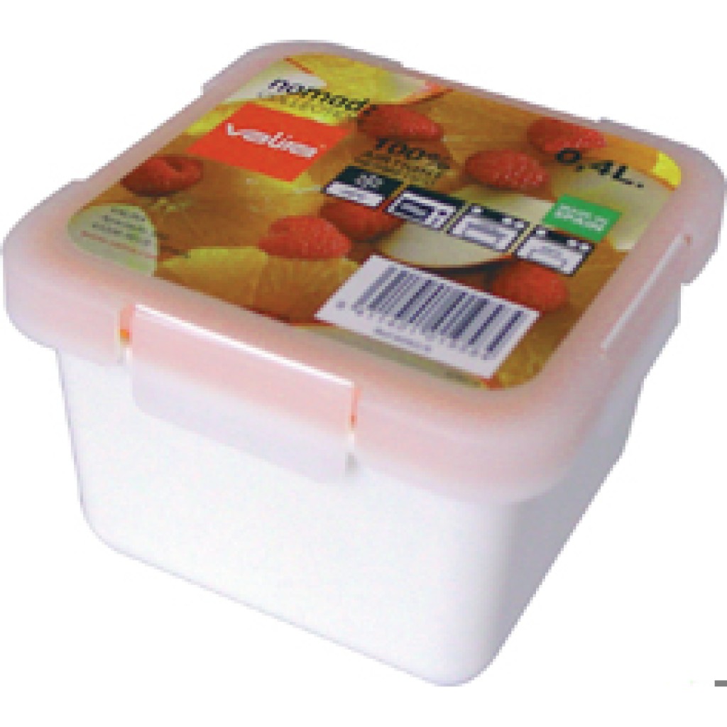 CONTENEDOR HERMETICO      0,4 L BLANCO