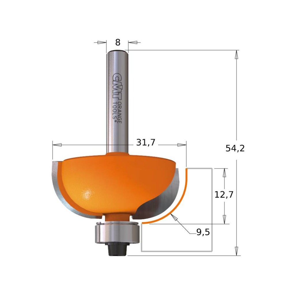 FRESA CMT R.CONV.C/ROD.HM D.31  93728611