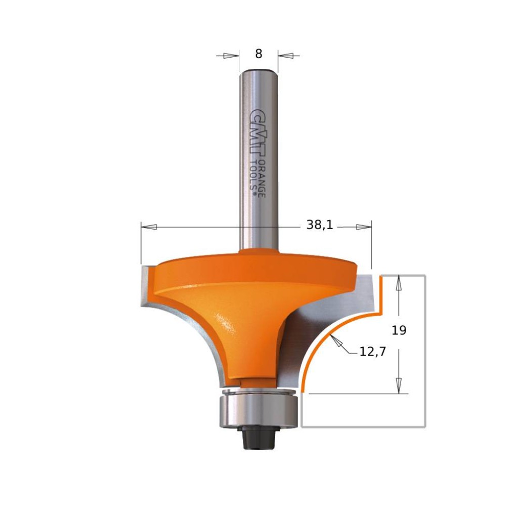 FRESA CMT R.CONV.C/ROD.HM D.38  93838011