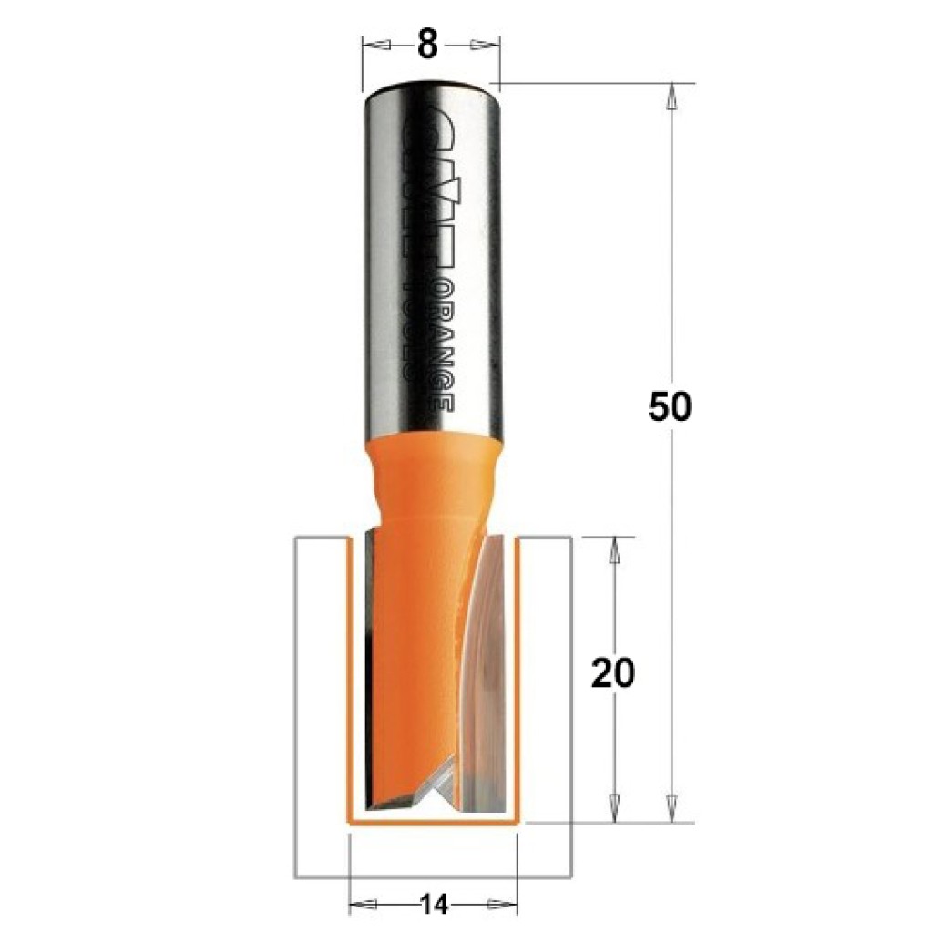 FRESA CMT RECTA HM  S8 14X20    91114011