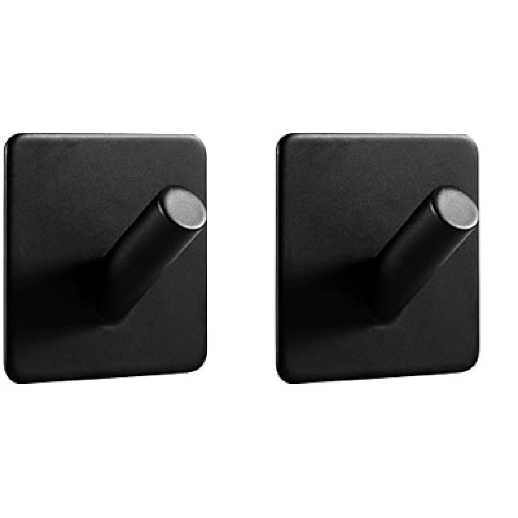 GANCHO ADHESIVO G. (2UND) NEGRO MATE -BL