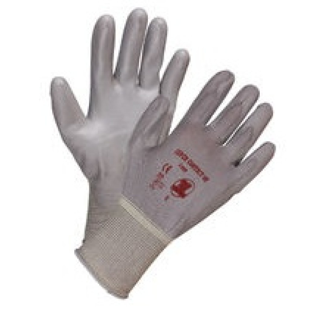 GUANTE NYLON/POLI PU GRIS       T/9