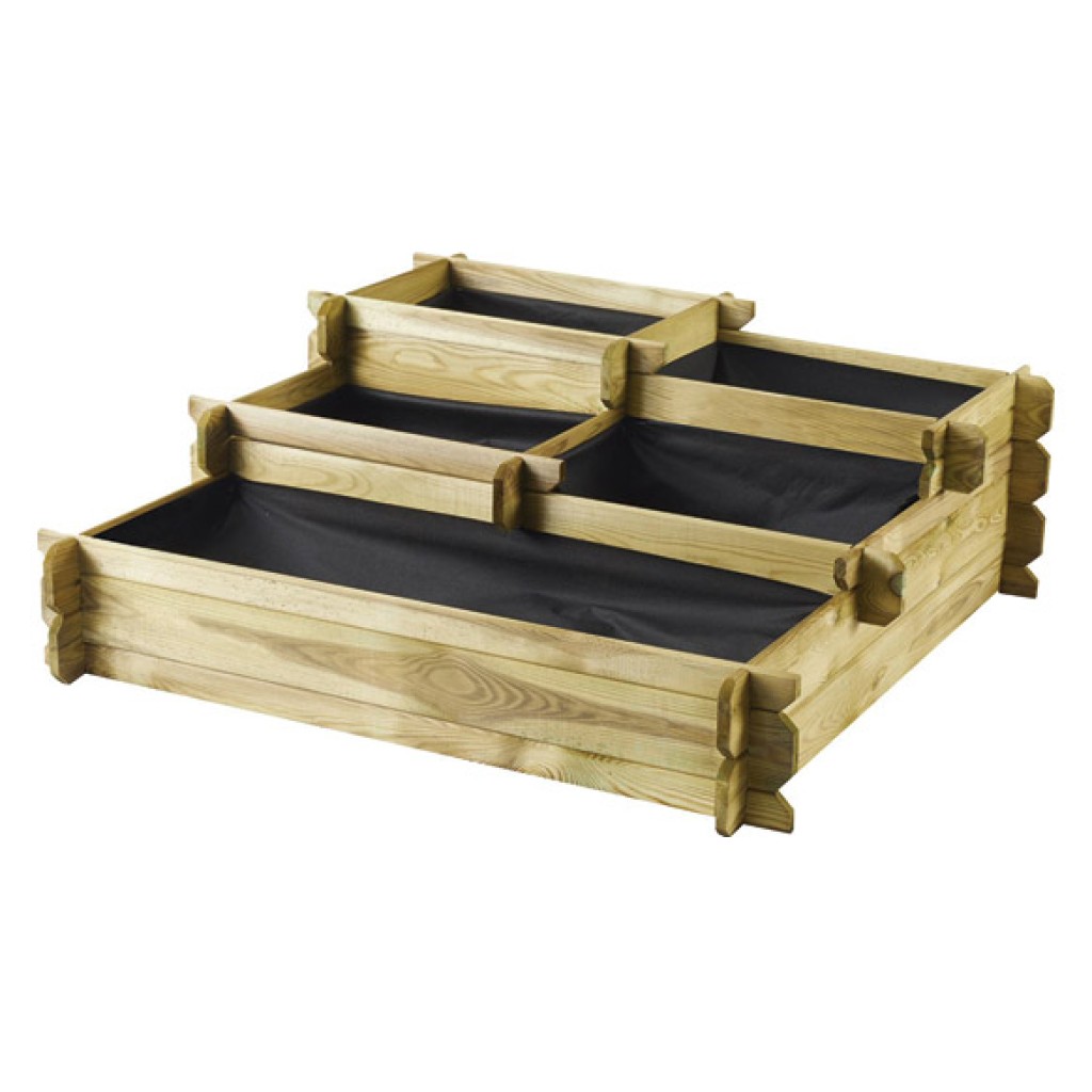 HUERTO URBANO MADERA ESCAL100X100X36H CM