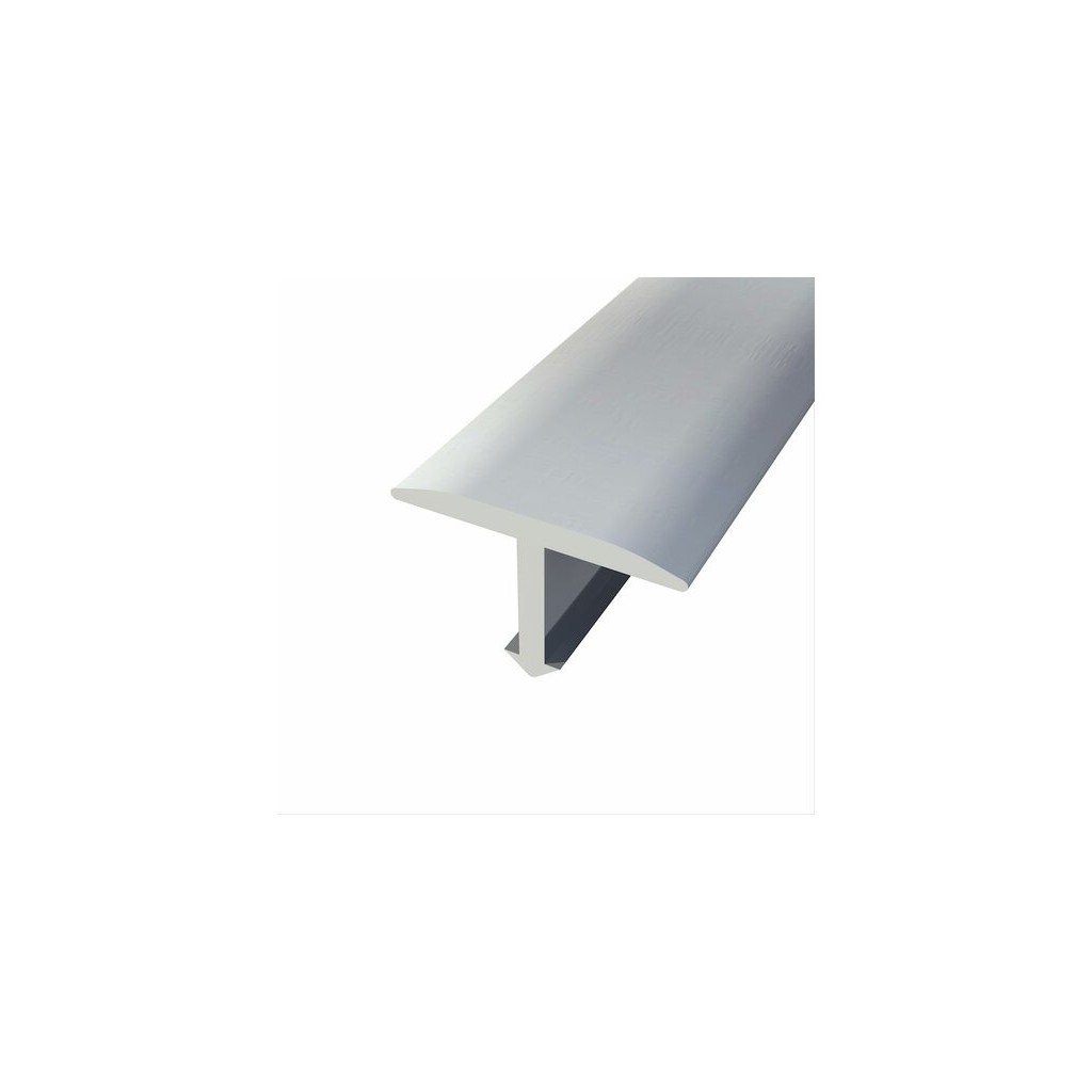 JUNTA T 14MM ALUMINIO PLATA        270CM