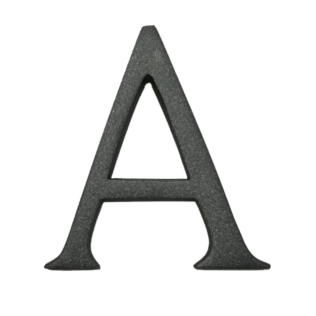 LETRA (A) NEGRO RUST. 100 MM4401120-BLIS