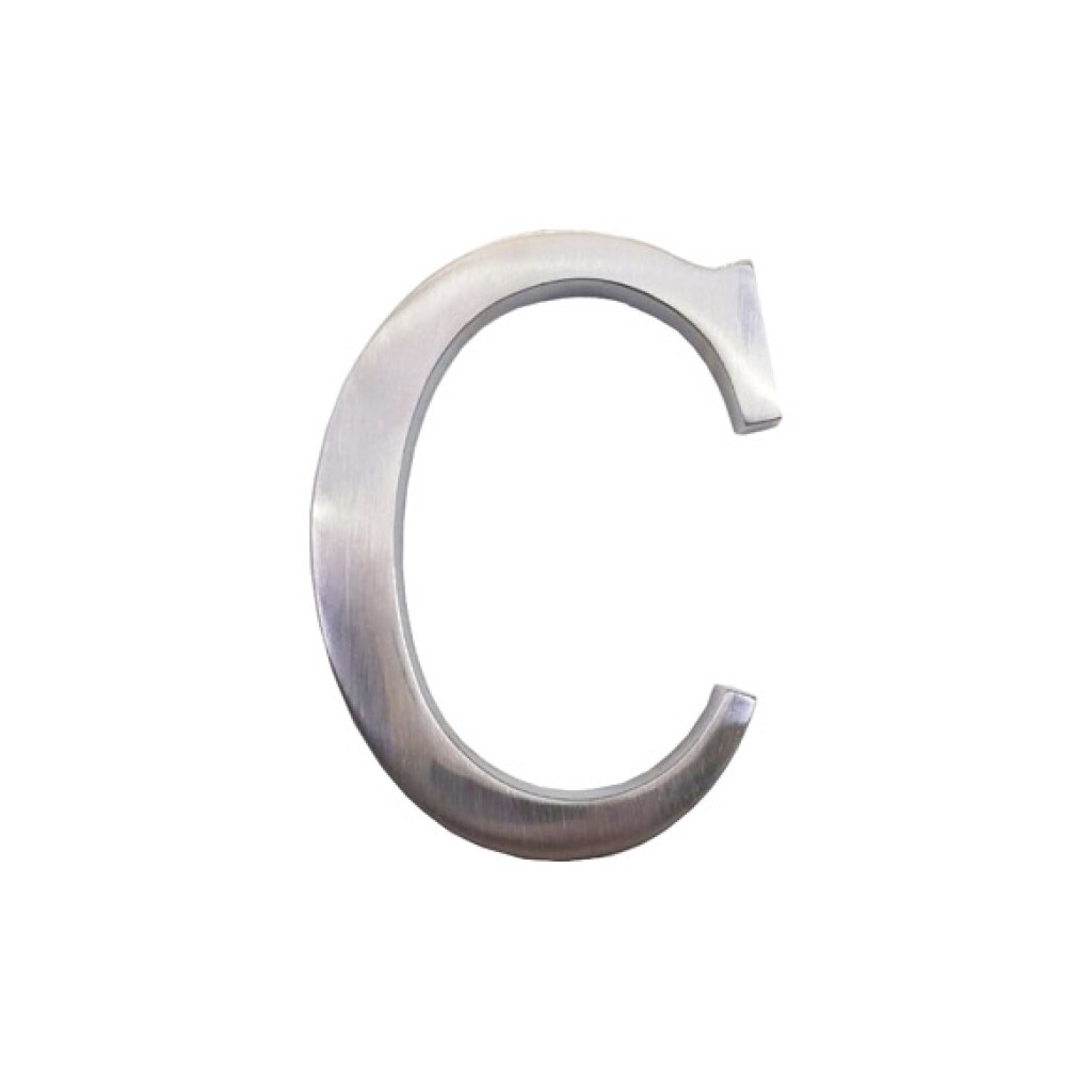 LETRA LATON 100 MM        B CROMO BRILLO