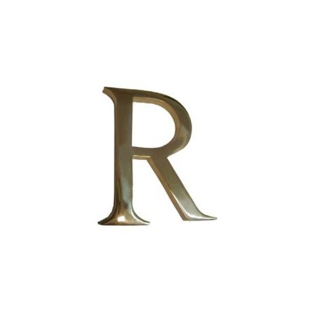 LETRA (R) LATON POLID 100 MM4580120-BLIS