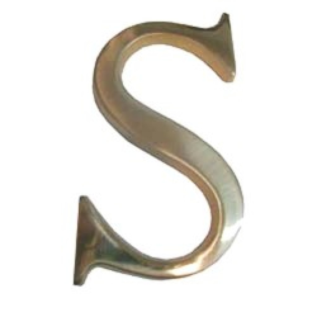 LETRA (S) LATON POLID 100 MM4590120-BLIS
