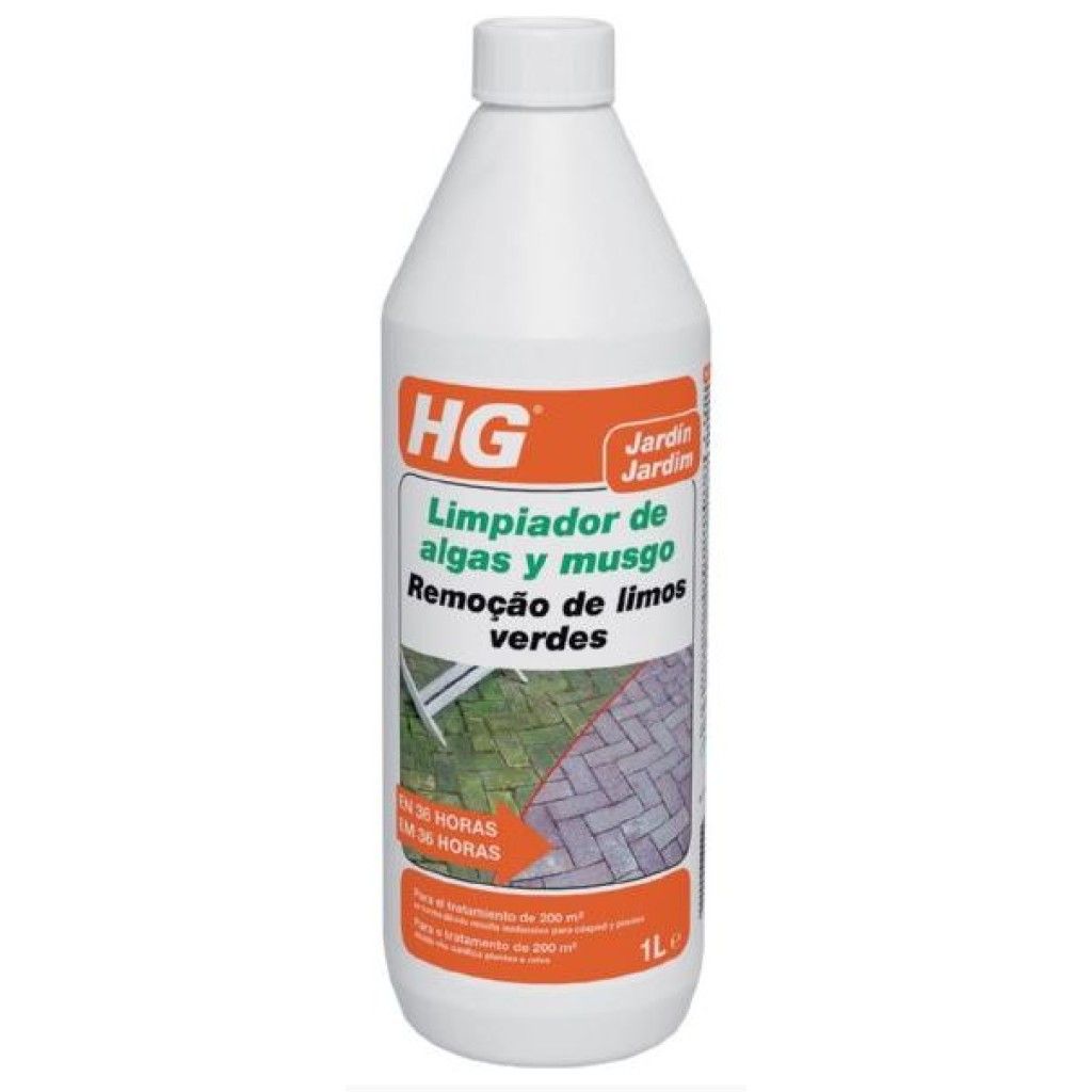 LIMPIADOR DE ALGAS Y MUSGO HG 1L