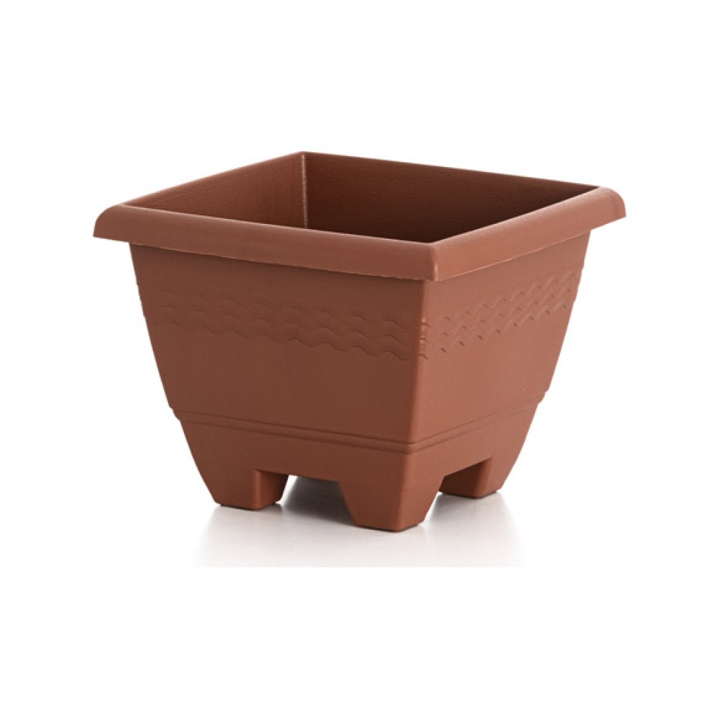 MACETA CUADRADA GARDENIA  26X26X21 CM