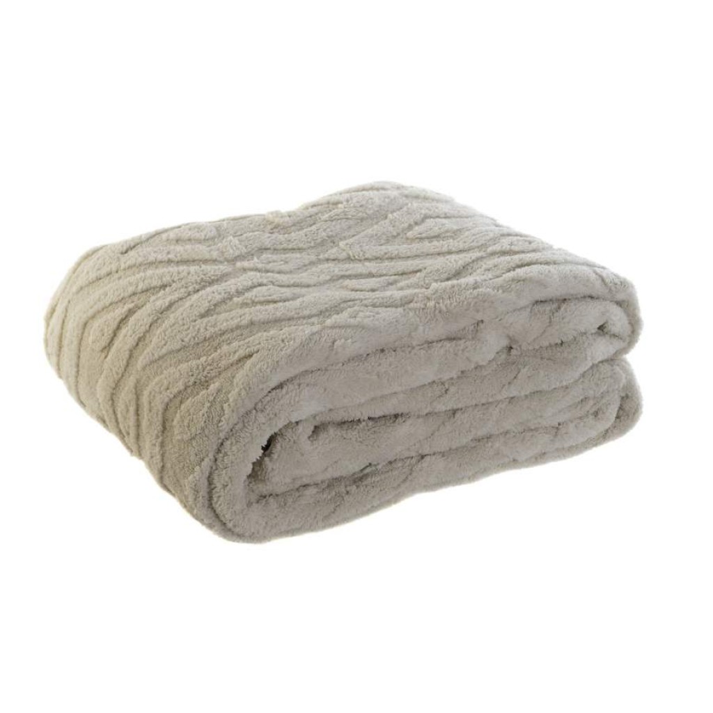 MANTA POLI. 150X200 250GS ROMB. BEIG