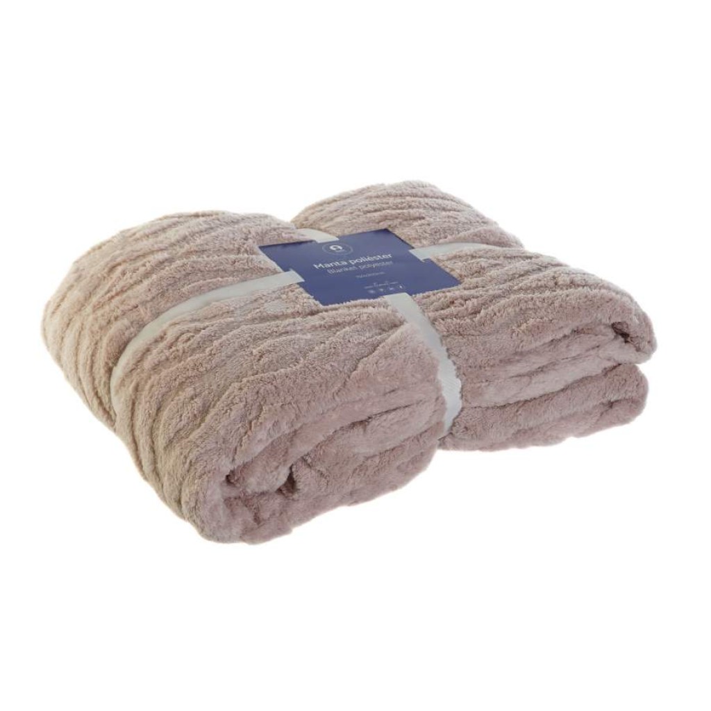 MANTA POLI. 150X200 250GS ROMB. ROSA