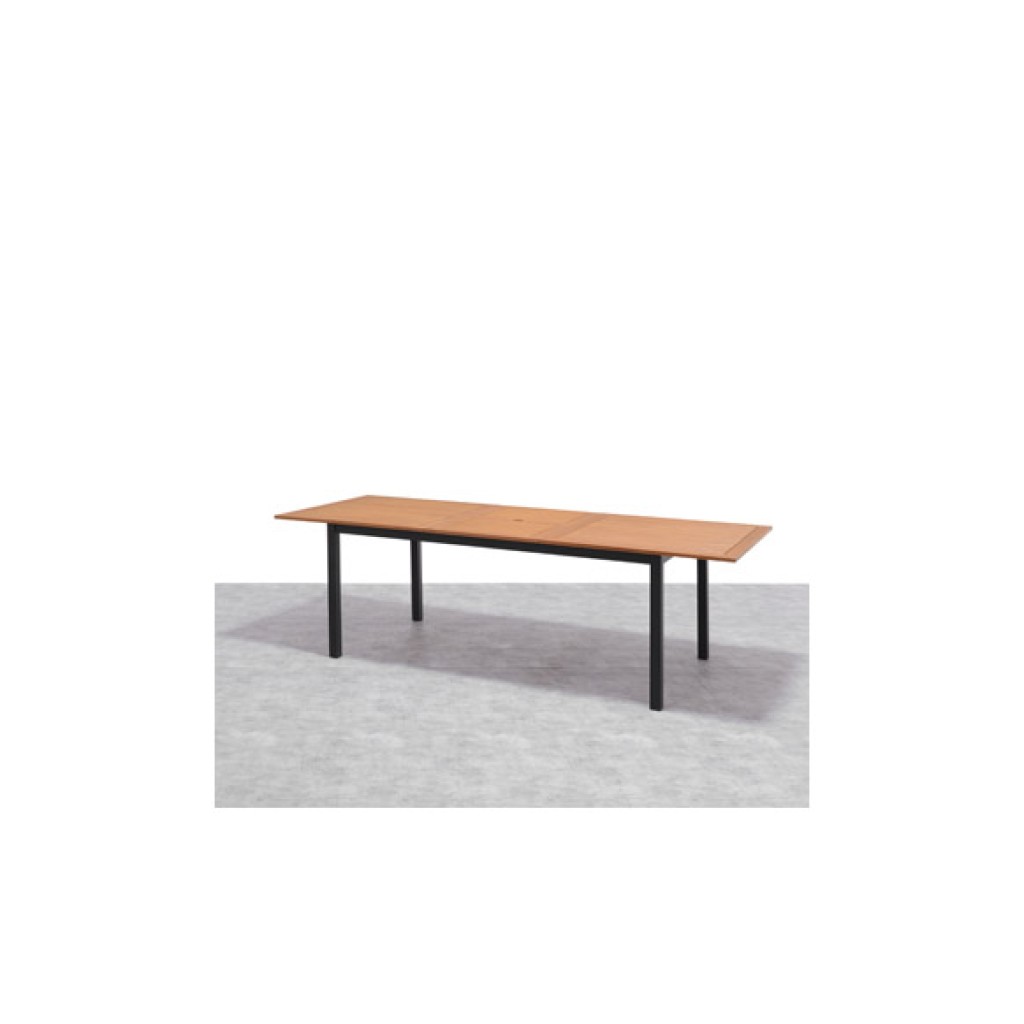 MESA ALUMINIO MADERA EXTEN180-240 X 100