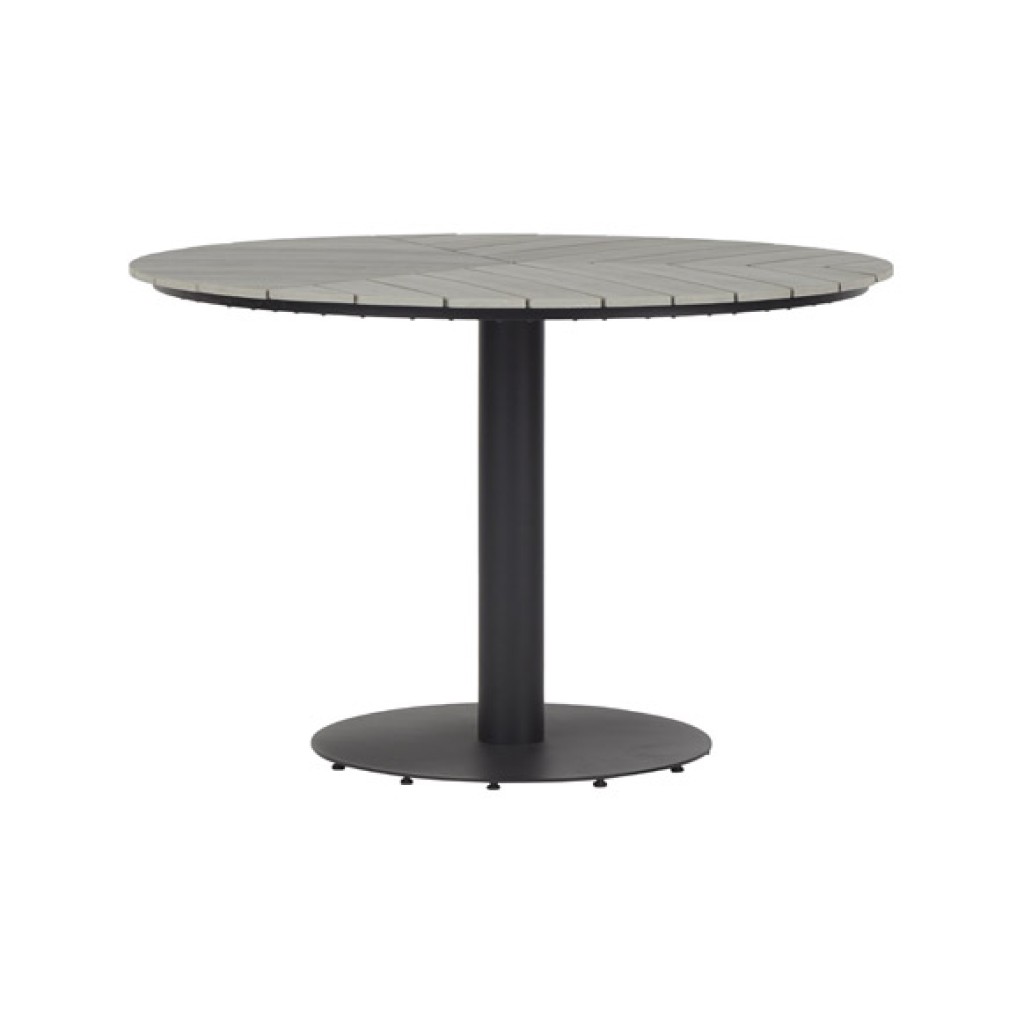 MESA METALICA POLYWOOD NEGé 113 CM