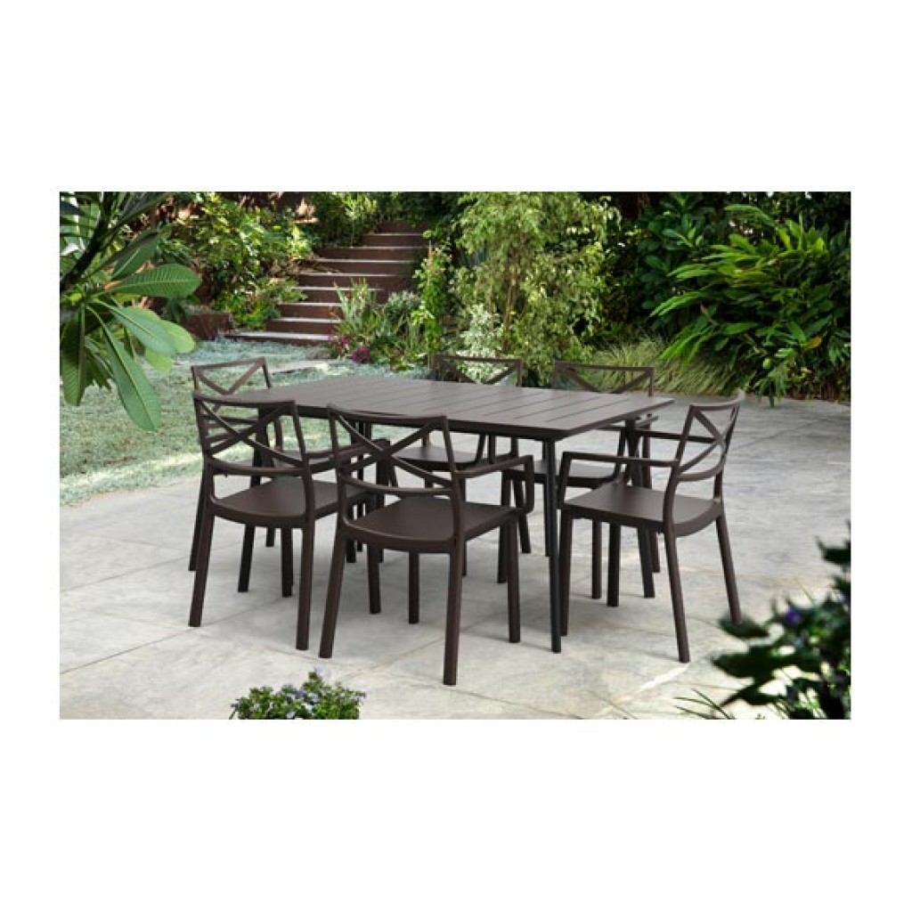 MESA RECTANGULAR METALEA  146 X 87 CM