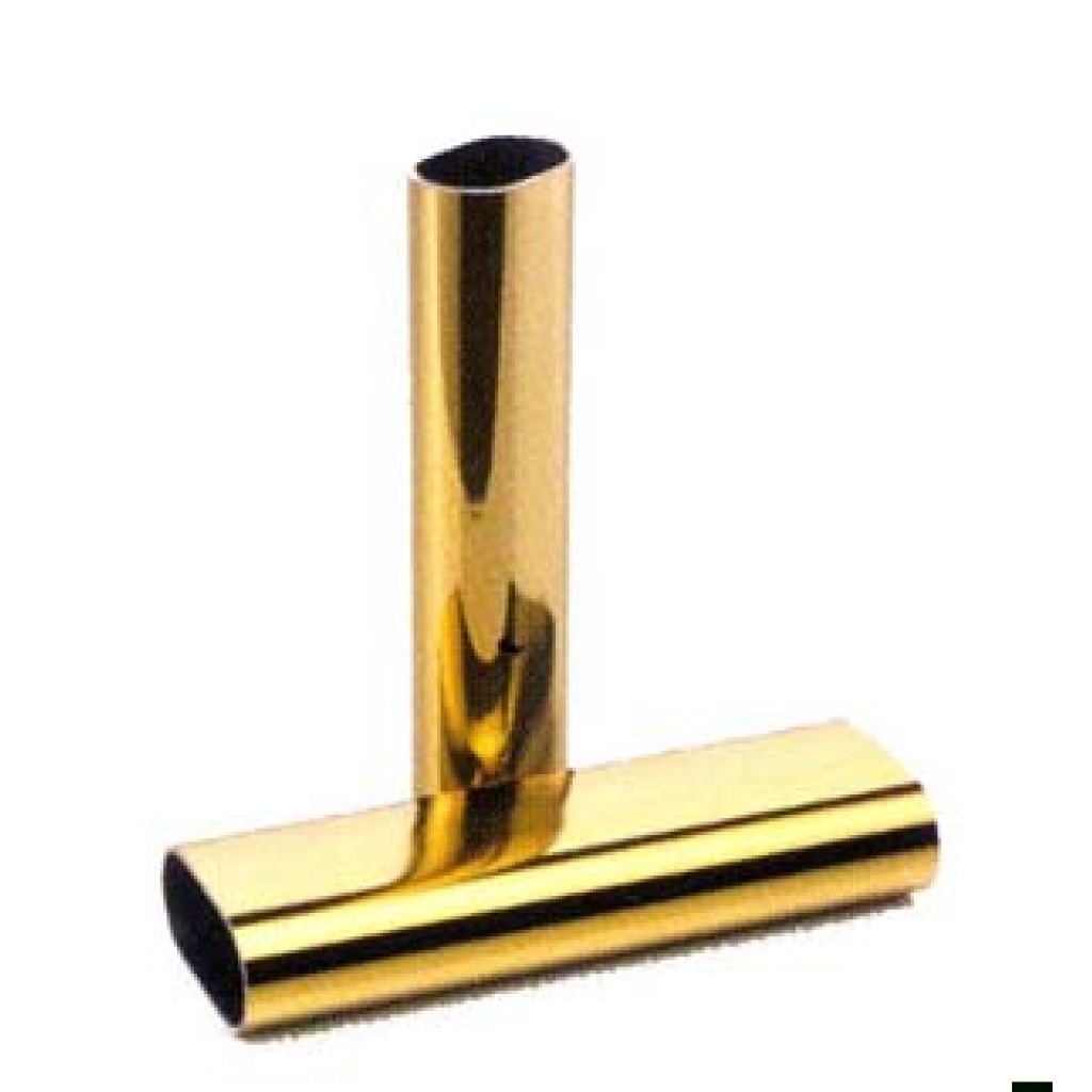 MTS.TUBO OVALADO DORADO 25X14