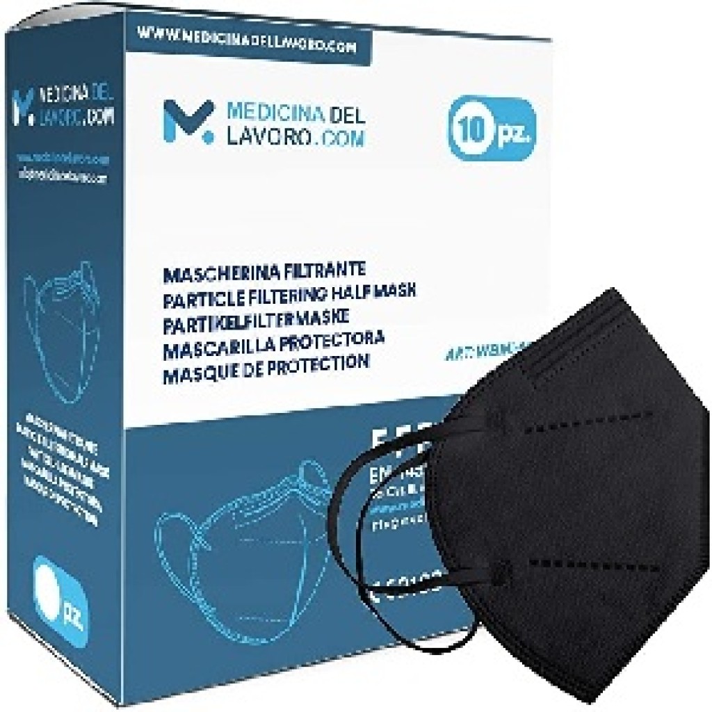 MASCARILLA S/VALVULA KN95/FFP2 NEGRA