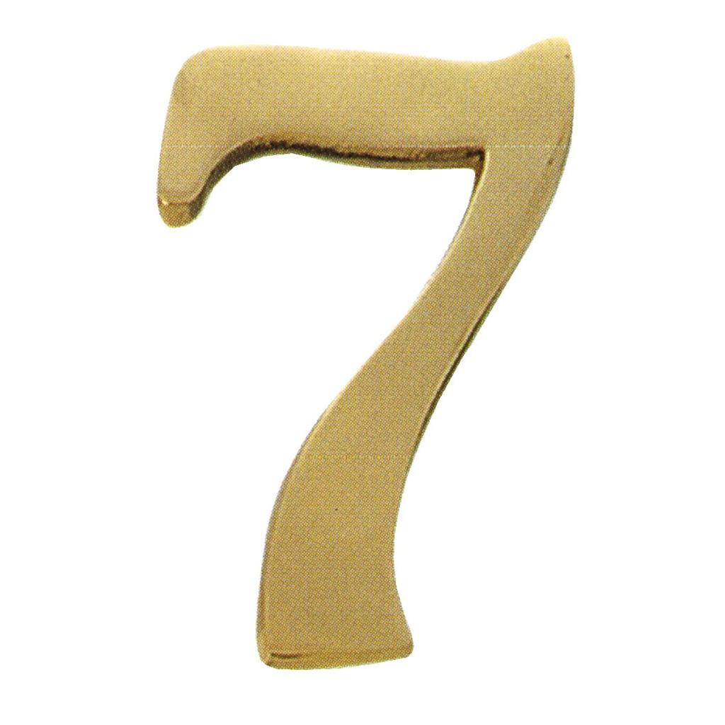 NUMERO 7 CROMO BRILLO 100 MM3870020-BLIS