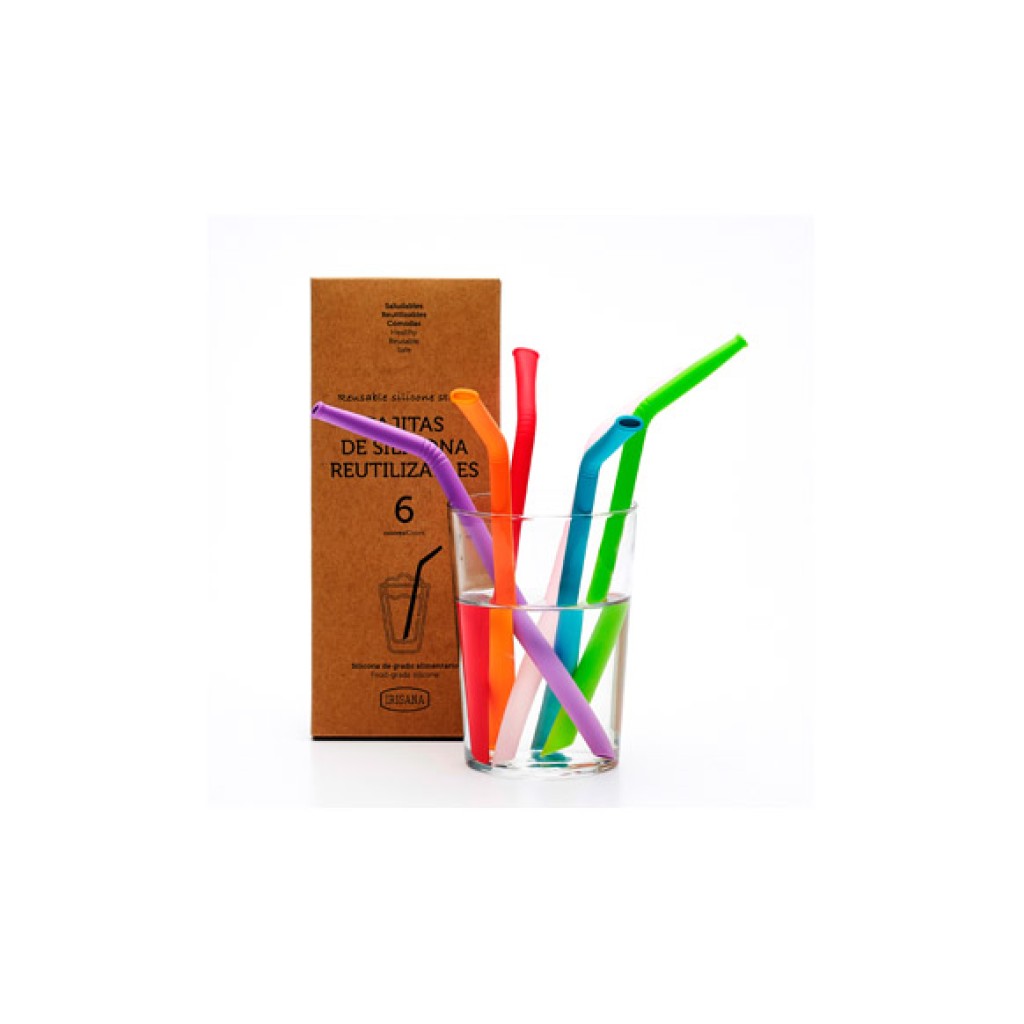 PAJITAS REUTILIZABLES DE SCOLORES SURTID