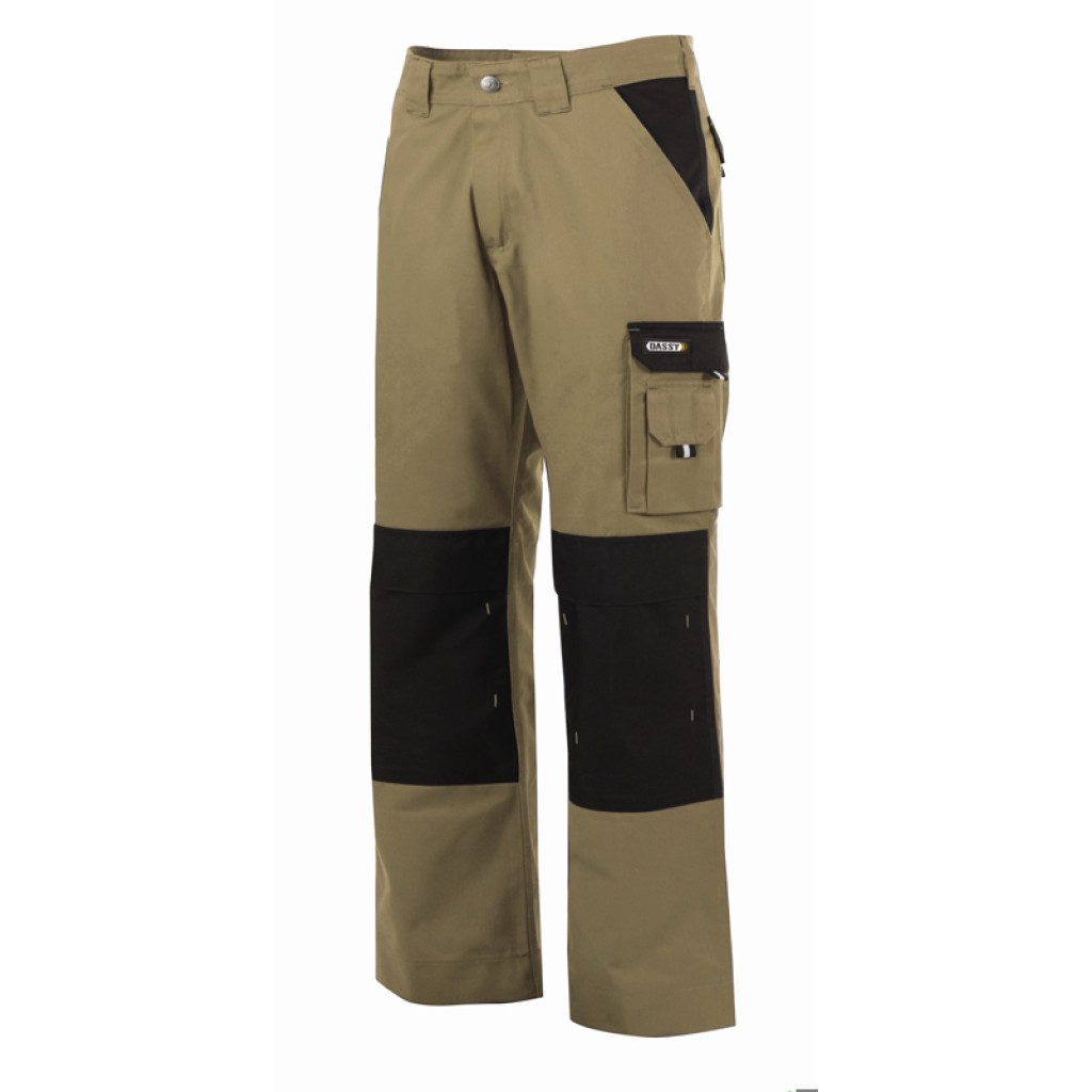PANTALON BOSTON BEIGE NEGRO 44 TALLA S